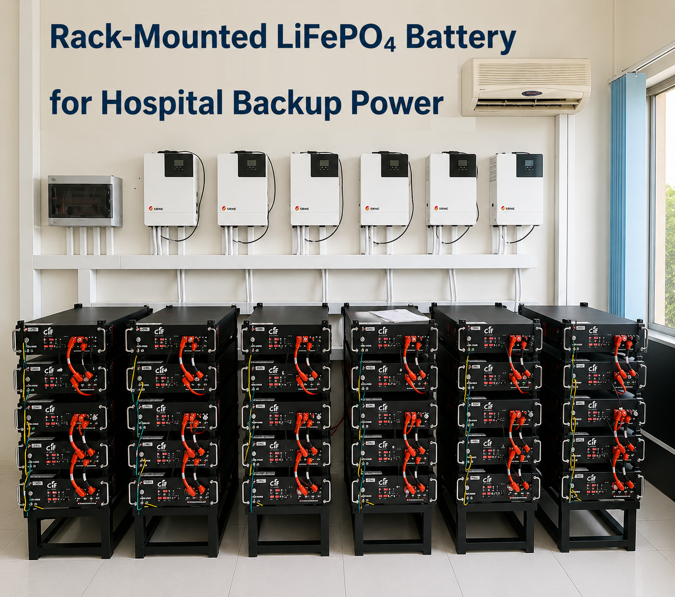 kasus perusahaan terbaru tentang Rack-Mounted LiFePO₄ Battery for Hospital Backup Power