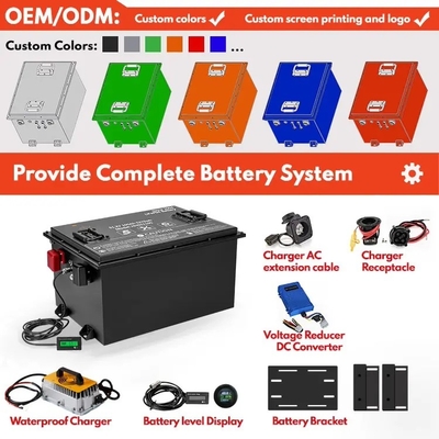 Waterproof Standard IP67 ODM EV Lithium Battery Pack For AGV 24V 48V 60V 72V 80V Lifepo4 With Smart BMS For Electric Yacht