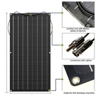 100W 200W Monocrystalline Semi Flex Solar Panel 18V For RV / Car / Home