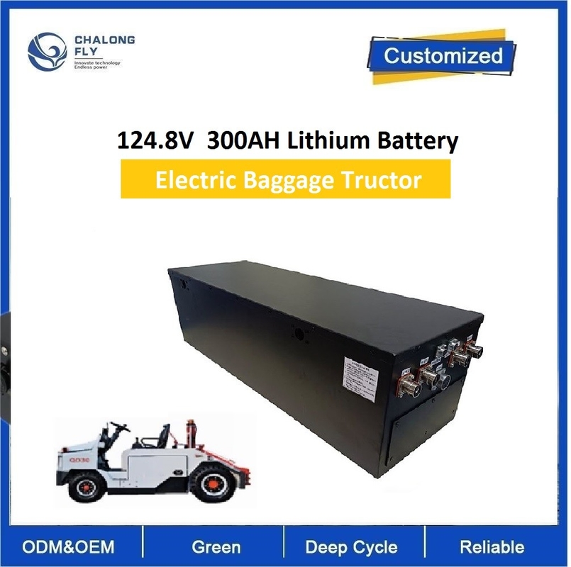CLF OEM ODM Lithium Battery Pack 124.8V300AH Airport Tractor Sightseeing Low Speed Vehicle LiFePO4 Battery