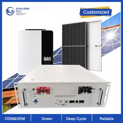 LiFePo4 Baterai Lithium Deep Cycle Off Grid OEM ODM 10KW 48V 100AH ​​200AH Penyimpanan Surya Baterai Lithium Iron Phosphate