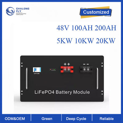 LiFePo4 Baterai Lithium 48V 5KW 10KW OEM ODM Penyimpanan Energi Baterai Lithium Iron Phosphate Untuk EV/RV/Perahu/Golf Carts