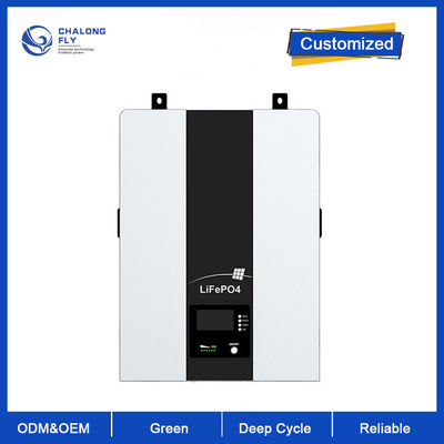 LiFePo4 Baterai Lithium 48V 100AH ​​Paket Baterai Cadangan Rumah 5KW 10KW OEM ODM Wall Mounted Sistem Penyimpanan Tenaga Surya