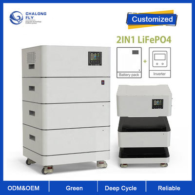 LiFePo4 Baterai Lithium SEMUA DALAM 1 Pasang Dan Mainkan Rak Wadah Penyimpanan Energi OEM ODM 10KW 15KW 20KW 48V Baterai LiFePO4