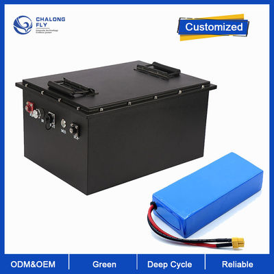 LiFePO4 Lithium Battery 48V 60V 72V 30AH 60AH 100AH Baterai Lithium Ion Custom Rechargeable Untuk E-motor/E-wheelchair
