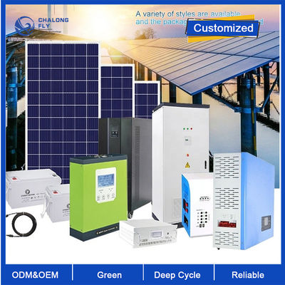 OEM ODM LiFePO4 baterai lithium Home Off Grid Inverter Gelombang Sinus Murni 3KW 5KW 6KW paket baterai lithium