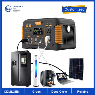 Baterai lithium OEM ODM LiFePO4 Pembangkit Listrik Tenaga Surya Portabel Paket baterai lithium USB Tipe C DC AC OUTPUT