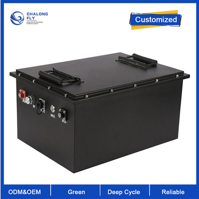 OEM ODM LiFePO4 baterai lithium Metal Shell Baterai lithium industri 14S 60V 50AH EV Paket baterai lithium yang disesuaikan