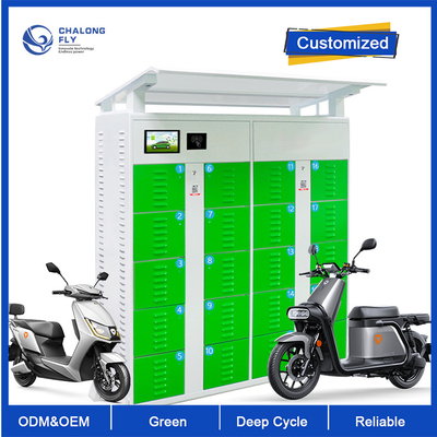 OEM ODM LiFePO4 Kabinet Stasiun Pertukaran Baterai Lithium Luar Ruangan Untuk Berbagi E-sepeda Baterai yang disesuaikan