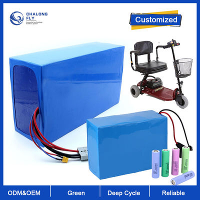 LiFePO4 Lithium Battery OEM ODM 24V 36V 60V 72V 30AH 60AH 80AH 120AH Lithium Ion Battery Pack Untuk E-Scooter/E-Wheelchair