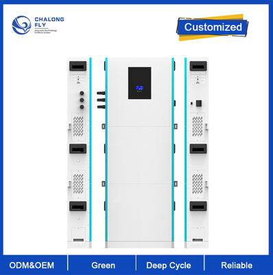 Sistem Penyimpanan Baterai Lithium LiFePO4 OEM ODM Baterai Lithium 48V 100AH200AH Bertumpuk Paket Baterai Lithium yang Disesuaikan