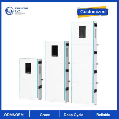 OEM ODM LiFePO4 baterai lithium Sistem penyimpanan baterai rumah tangga yang ditumpuk 48V 100/200AH paket baterai lithium