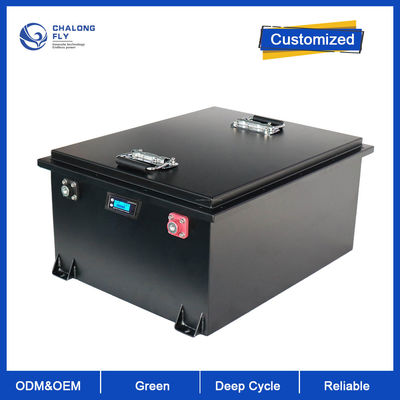 LiFePo4 Baterai Lithium Disesuaikan 48V 72V 100AH ​​200AH 400AH Baterai Golf Cart Baterai Forklift Listrik Isi Ulang
