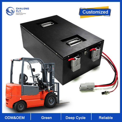 LiFePO4 Lithium Battery Custom Forklift AGVs RGVs Baterai Paket 24V 36V 48V 80V 200AH 300AH 560AH Baterai Li-ion