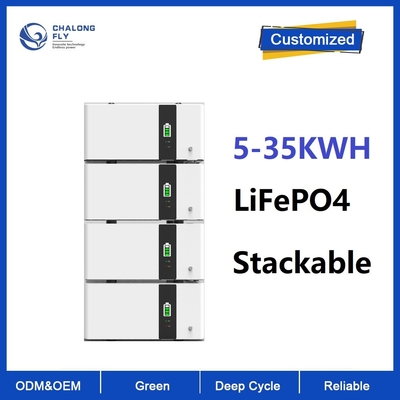 LiFePO4 Stackable 10kwh Lithium Ion Battery Pack 48v 200Ah 10KWH 15KWH 20KWH Untuk Sistem Penyimpanan Energi Surya 6000cycles