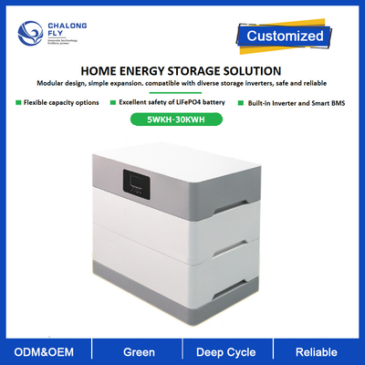 Solar Energy LifePO4 Baterai Lithium Ion 5kwh 10kwh 15kwh 20KWH 30KWH dengan sertifikat UL untuk ESS rumah