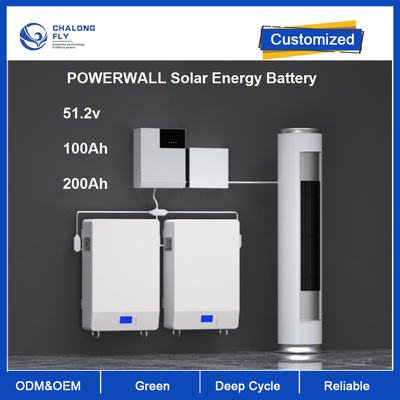 Baterai Penyimpanan Energi Rumah 48V 100Ah 200Ah 6000 siklus 1C LiFePO4 Solar ESS