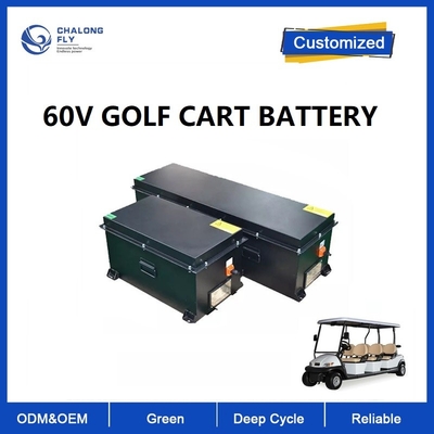 CLF OEM ODM 48V 60V 72V 80Ah 100Ah Custom Golf Cart NCM LiFePO4 Lithium Baterai Paket dengan BMS stabil CAN IP65