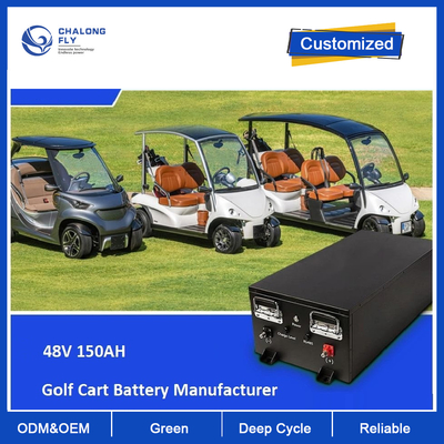 CLF OEM ODM 48V 36V 150AH LiFePO4 Baterai Lithium Paket dengan CAN RS485 AGV RGV Golf Cart Robot Sepeda Motor Skuter Mobil