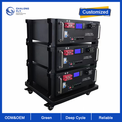 Jenis Colokan yang Disesuaikan LiFePO4 Lithium Battery 24V 48V 51.2V 100Ah 150Ah 200Ah MPPT Controller