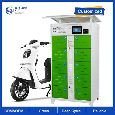 LiFePO4 Lithium Baterai Sepeda Motor Pertukaran Baterai Stasiun Power Exchange Solusi Outdoor
