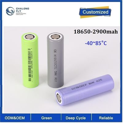 18650 2900mAh Suhu lebar -40 ~ 85 ° C Baterai besi lithium berlaku untuk pasokan listrik militer Paket baterai lithium