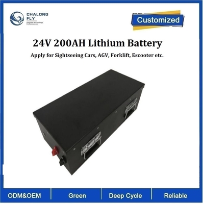 CLF OEM Power Lithium Iron LiFePO4 200Ah 24V Lithium Battery Packs Untuk Mobil Wisata AGV Forklift Scooter EV Mobil