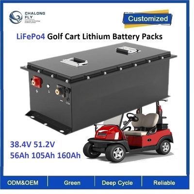 CLF OEM ODM LiFePo4 Golf Cart Baterai Lithium Paket 38.4V 56Ah 105Ah 160Ah Truk Forklift Bus 6000siklus