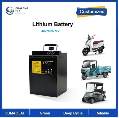 CLF OEM ODM 48V 60V 72V Lithium Ion Battery Packs LiFePO4 untuk skuter listrik Sepeda motor Sepeda roda tiga Mobil Golf mobil gerobak