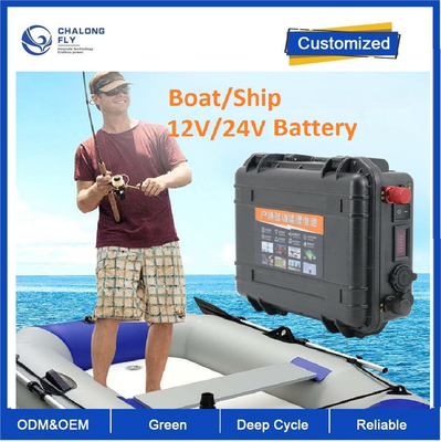 CLF 12V100AH OEM ODM Lithium baterai motor listrik serangan perahu kayak 24 volt 200 ampere Baterai pendorong Marinir
