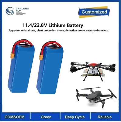22000mAh LiFePO4 NCM 22.8V 33V 43.2V 6S 12s Lithium Ion Baterai untuk drone detektor udara