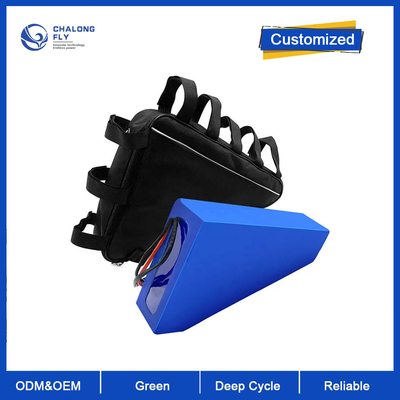 CLF Grosir 52V 60V 72V 20Ah 25Ah 30Ah 35Ah Baterai Lithium Ion Segitiga Baterai Ebike Silinder Baterai untuk Sepeda Listrik