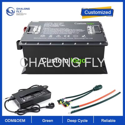 OEM ODM LiFePO4 MAX BMS 200A Golf Cart Baterai Lithium Ion Baterai Listrik Paket Kapasitas Tinggi 51.2v 105ah