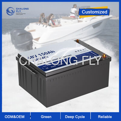 48V 150Ah LiFePO4 Baterai Paket dengan Sistem Manajemen Bawaan Listrik Kapal Laut Yacht Trolling Motor Kayak Aksesoris