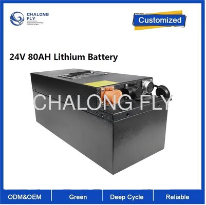 CLF Baterai Lithium Persegi 24V 80Ah Daya Tinggi Energi Penyimpanan Baterai Lithium-Ion Eksternal