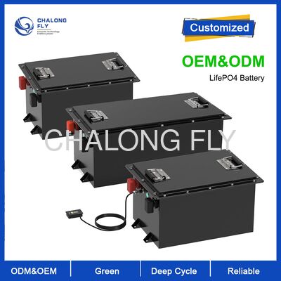 Baterai Kereta Golf LiFePO4 Kapasitas Tinggi 48V 100Ah dengan 4000 Siklus dan Sel Grade A