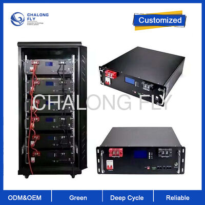 Baterai Li-ion modular 48V 200Ah dengan Smart BMS dan desain yang dapat ditumpuk untuk penyimpanan energi industri