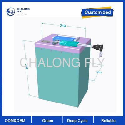 Baterai 72V 32Ah LiFePO4 dengan perlindungan tahan air IP67 dan umur siklus 1500 untuk dua roda listrik