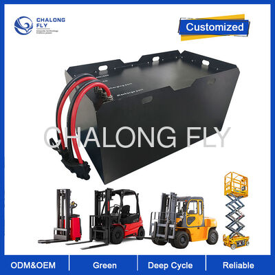 Baterai Lithium Forklift Ringan 80V 200Ah LiFePO4 Compact 3000 Siklus 16kWh Pengisian Cepat untuk Forklift Listrik