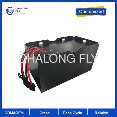 Baterai LiFePO4 Forklift 48V 300Ah 6000 Siklus Dalam Kepadatan Energi Tinggi 15.3kWh Paket Daya Traksi IP65