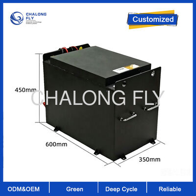 48V 400Ah Kompak LiFePO4 baterai forklift 155Wh/kg Densitas Energi Tinggi Desain ramping Perpanjangan Runtime Industrial