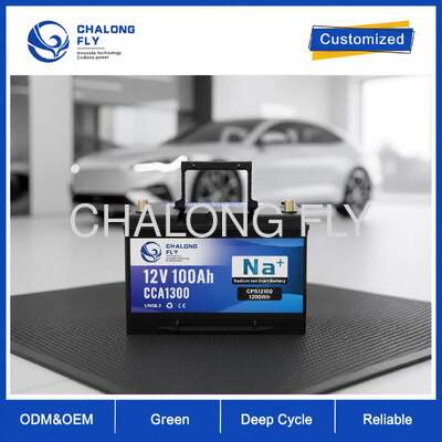 Baterai Starter Sodium-Ion 12V 100Ah Hingga 1300 CCA untuk Truk dan Perahu