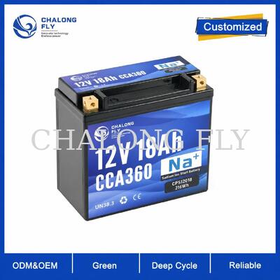 12.8V 18Ah 360CCA LiFePO4 Motorcycle Starter Battery untuk Aplikasi Powersports
