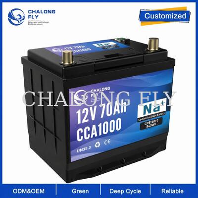Baterai Mobil Ion Natrium 12V 70Ah 1000CCA untuk Mobil Penumpang dan Armada Perkotaan