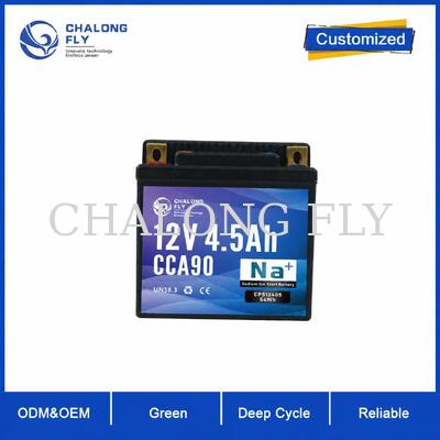 12V 4.5Ah 90CCA Baterai Kompak Natrium-Ion Motorcycle Starter