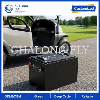 Baterai Kereta Golf LiFePO4 36V & 48V 105Ah dengan BMS Cerdas untuk Kendaraan Armada