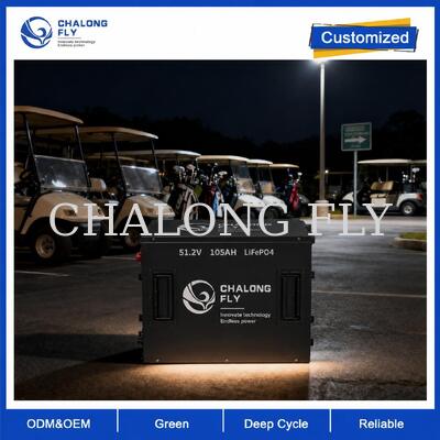 Baterai Kereta Golf LiFePO4 Cerdas dengan Pemantauan APP dan Kapasitas 105Ah 210Ah dalam Pilihan 36V 48V 72V 96V