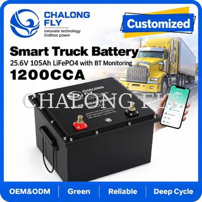 25.6V 105Ah LiFePO4 Baterai Starter Truk dengan 1000CCA untuk AC Parkir